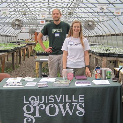 Louisville Grows information booth