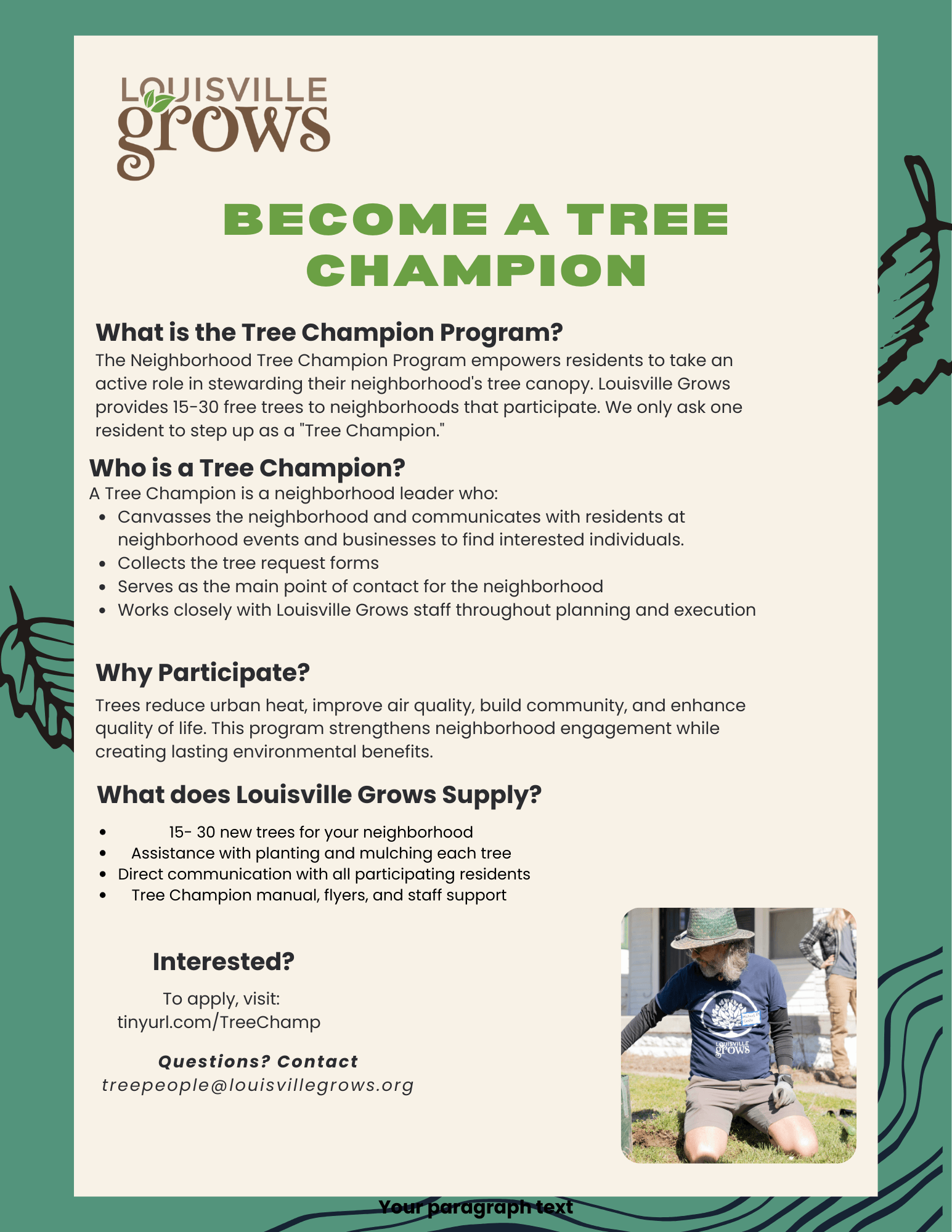 Become a Tree Champion